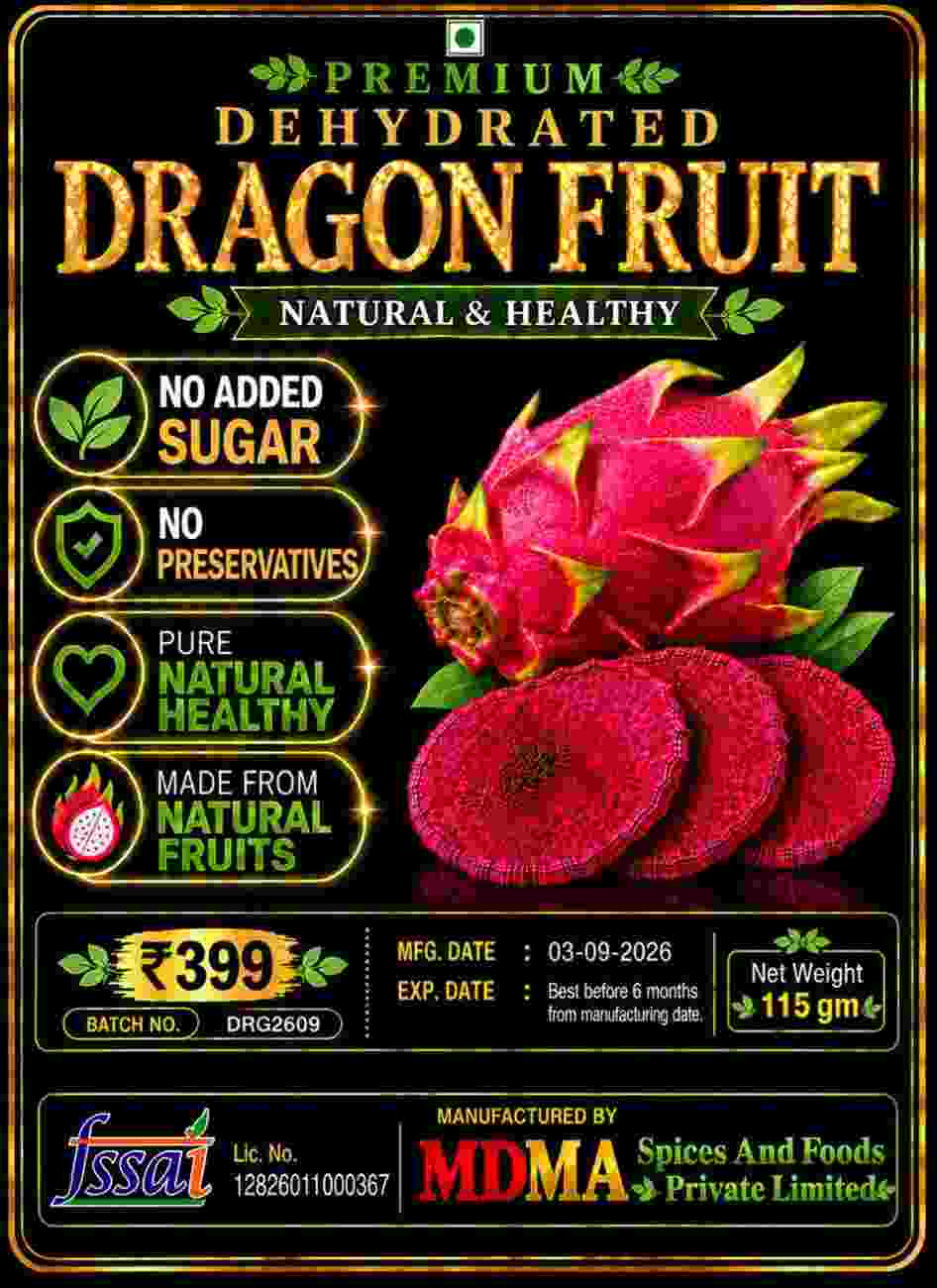 MDMA Exotic Dehydrated Dragon Fruit